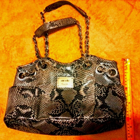 Nicole Miller Large Animal Print Hobo NWOT - Picture 4 of 9